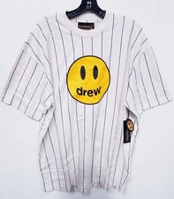 Drew House Mascot SS T-Shirt Navy Pinstripe Sz Med