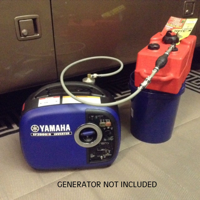 YAMAHA EF2000IS GENERATOR 3 GAL EXT RUN MARINE FUEL SYSTEM *SINGLE LINE