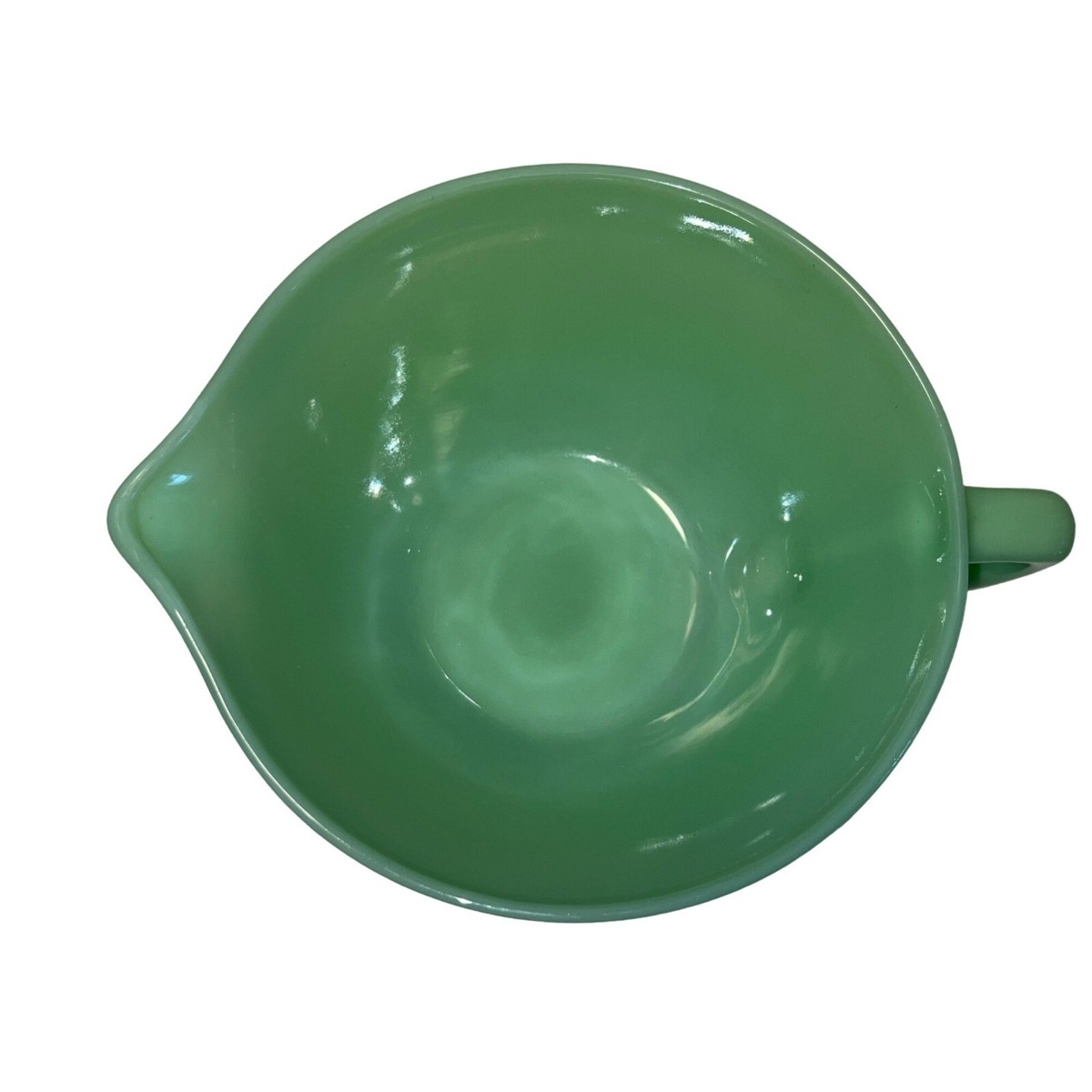 Vintage Fire King Jadeite Oven Ware Mixing Bowl w/Handle and Pour