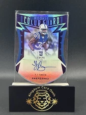 💎2016 Panini Preferred Color Guard Purple /25 TJ Green #285 Rookie Auto RC💎SP