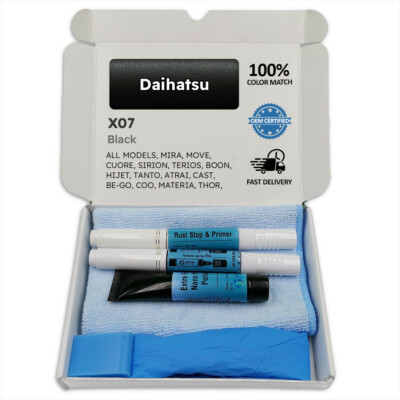 Lackstift für Daihatsu Schwarz BLACK X07 MIRA MOVE CUORE SIRION TERIOS BOON