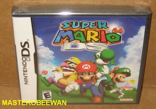 Super Mario 64 DS (Nintendo DS, 2004) etichetta nera originale nuova sigillata - Foto 1 di 2