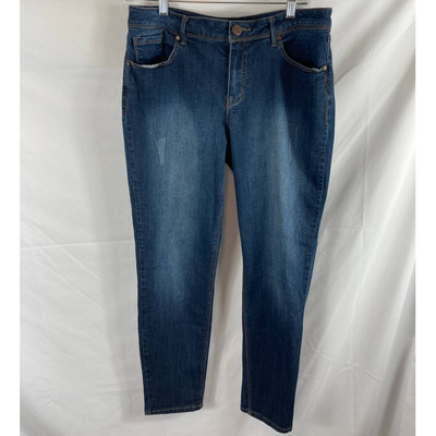 1822 Denim Adrianna Dark Wash Faded 