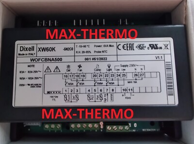 NEW DIXELL XW60K-5N2C0 Digital controller for 230V Medium and Low Temperature