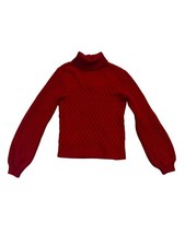 Janie Jack Balloon Sleeve Knitted Turtleneck 2607