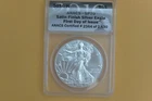 2016-W  Burnished Silver American Eagle - ANACS SP 70 First Day of Issue