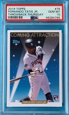 2019 Topps Throwback Thursday Fernando Tatis Jr RC #79 *PSA 10 San 