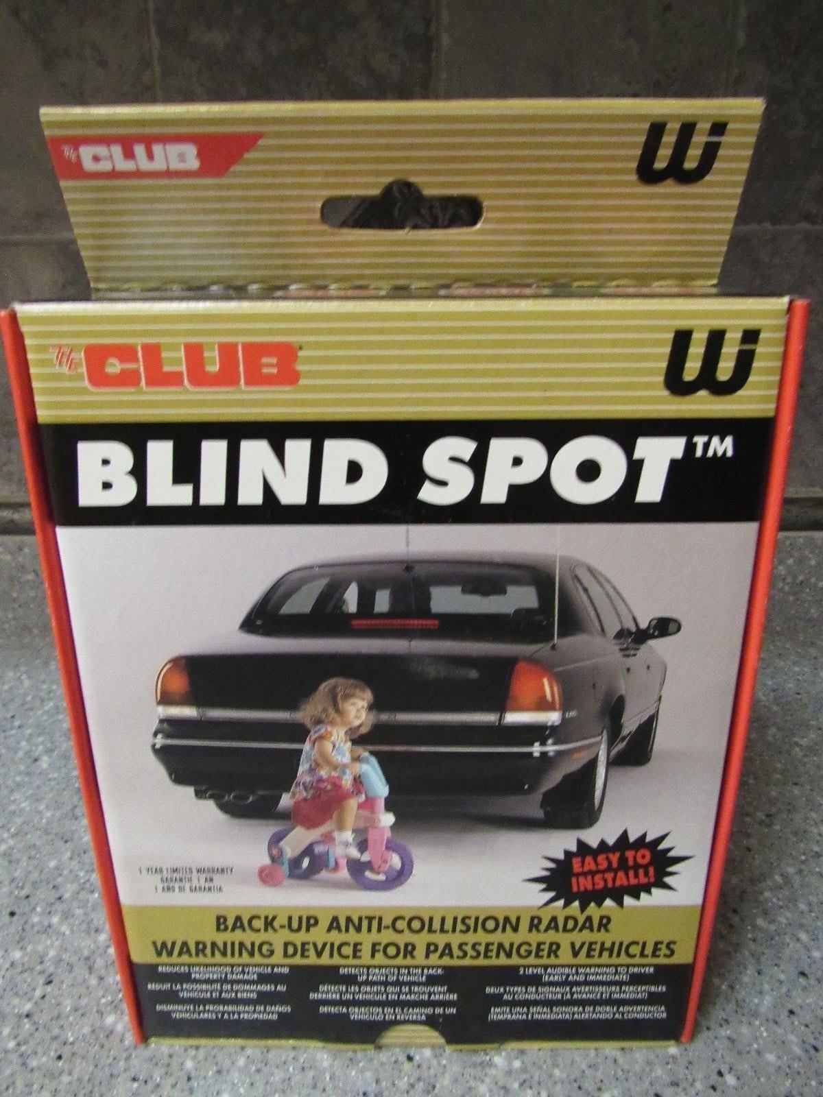 The Club Blind Spot Back-Up Anti-Collision Radar Warning Device # E00281 NEW nr