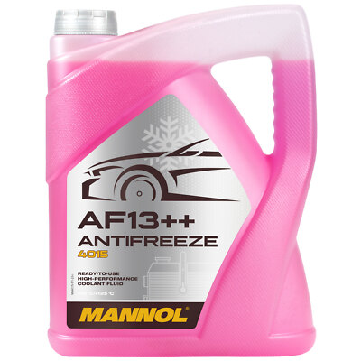 Kühlerfrostschutz MANNOL AF13++ Antifreeze 5 Liter Fertiggemisch -40°C rot