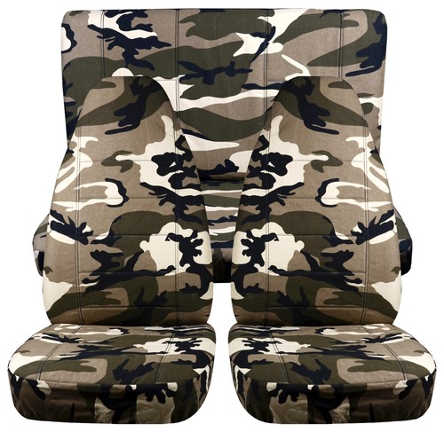 front + back camouflage design car seat covers fits jeep cherokee,choose color - Picture 19 of 147