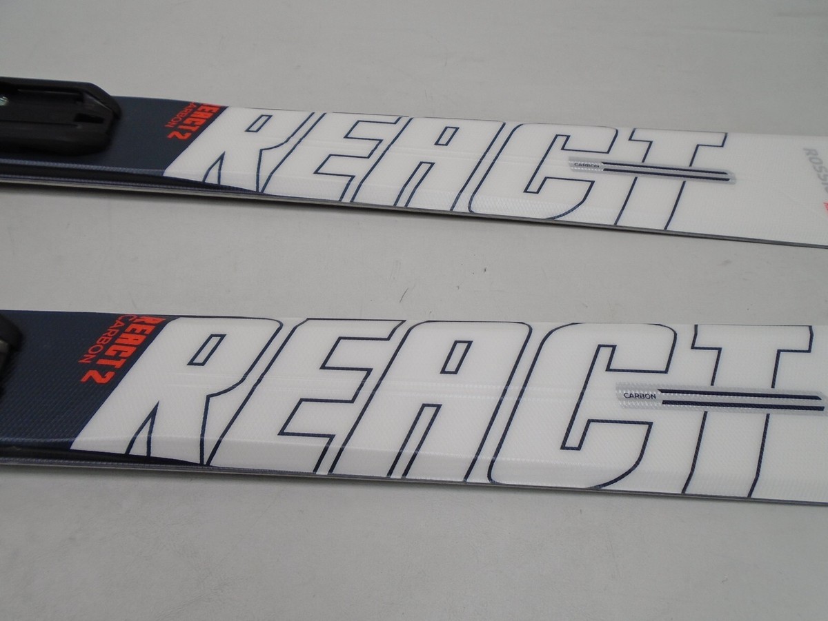 ROSSINOL REACT 2 R2 CARBON ALPINE SKIS WHITE / BLACK 170CM ROSSINOL REACT 2 R2 CARBON ALPINE SKIS WHITE / BLACK 170CM