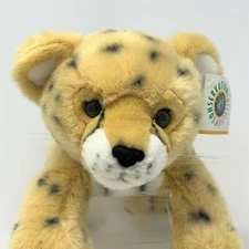 WILDLIFE ARTISTS Cheetah Cub 18" Plush with Tag Spotted Leopard Conservation
