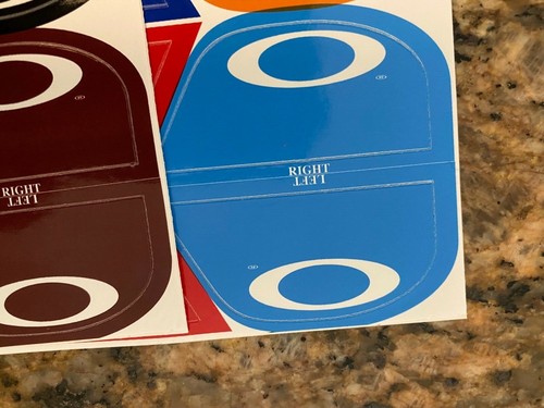 Oakley Prizm Gridiron Football Helmet Visor Eye Shield Stickers Tab Decals VR-2 - Picture 4 of 26