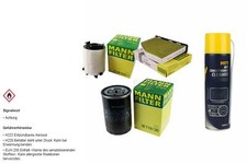 MANN FILTER Paket Klimareiniger für VW Golf Plus 5M1 521 1.6 Bi-Fuel Jetta