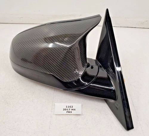 ✅ 15-20 OEM BMW F82 F83 M4 Right Passenger Side Mirror Auto Dim Carbon Fiber