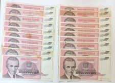 1 NOTE FROM TESLA BUNDLE $10,000,000,000 BILLION DINARA CURRENCY BANKNOTE MONEY
