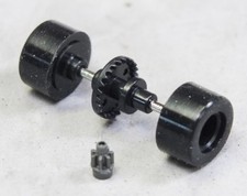 HCS AMG Complete 25T Rear Axle Set w/ Silicone Slip-On Tires For Tomy Mega-G