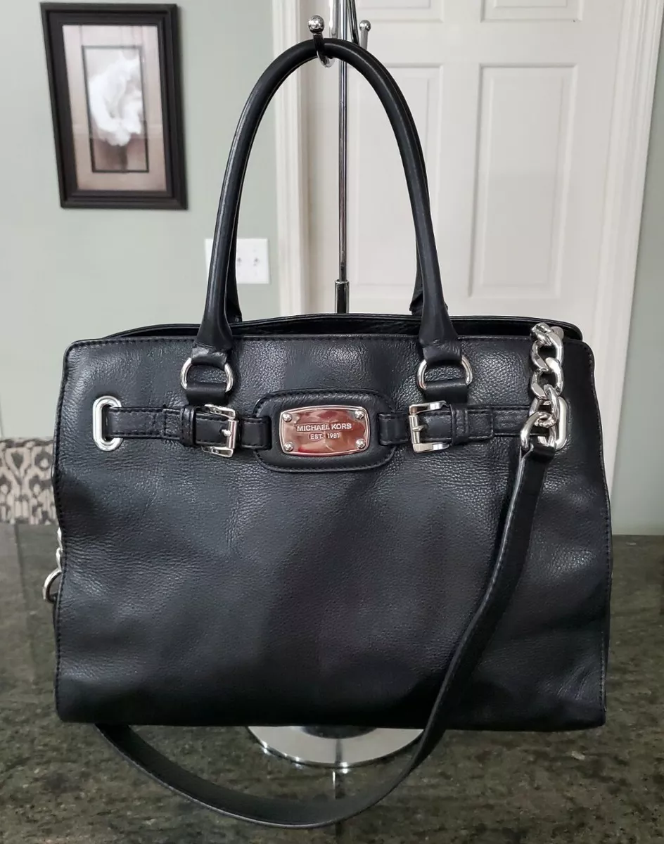 michael kors hamilton bag black