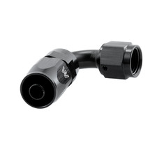 6an 90 Degree Hose End Oil Fuel Reusable Swivel 6 An Fitting Aluminum Black