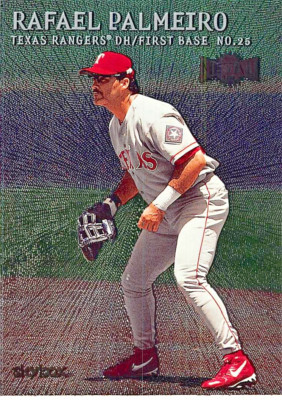 2000 Skybox Metal Universe Rafael Palmeiro Emerald #165 NM/MT TEXAS RANGERS