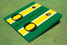 University of Oregon Yellow and Hunter Matching Long Stripe Cornhole Boards