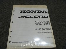 1998 1999 2000 Honda Accord V6 Sedan Parts Catalog Manual Dx Ex Lx Se 1998 1999 2000 Honda Accord V6 Sedan Parts Catalog Manual Dx Ex Lx Se