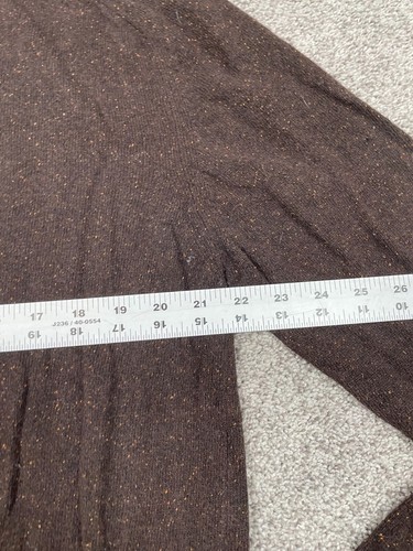 Canali Sweater Mens 54 Large Brown Italy High Neck Knit Wool Blend Designer Top - Picture 5 of 7
