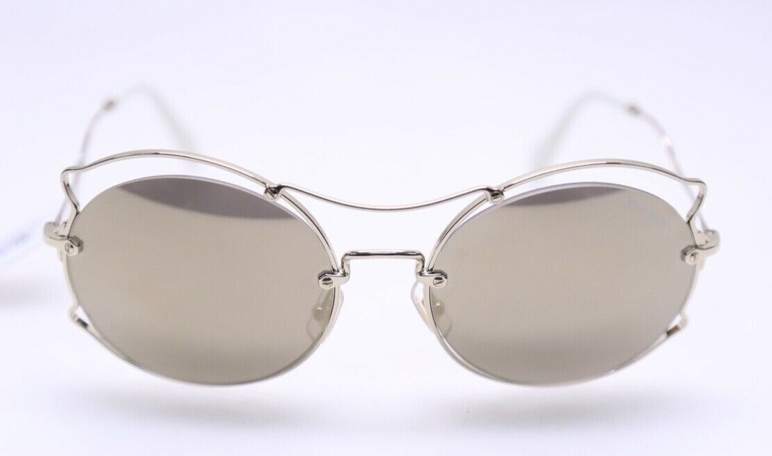 ミリオンススマイルS Miu Miu MU50S ZVN-1C0 Gold Mirror 57mm Sunglasses (#196) | eBay