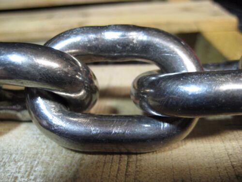 35 ft STAINLESS STEEL ANCHOR CHAIN 3/8" Link 304 BBB - Picture 1 of 5