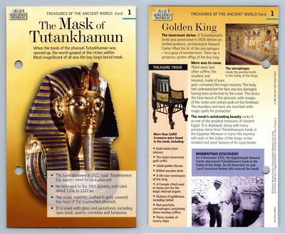 Mask Of Tutankhamun #1 Treasures 2007 A To Z Of The Ancient World Fact Card