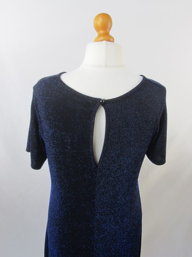 Yours Blue Lurex Thread Dress ~ Size 16 Short Sleeve - RRP £26.99 - Picture 5 of 8