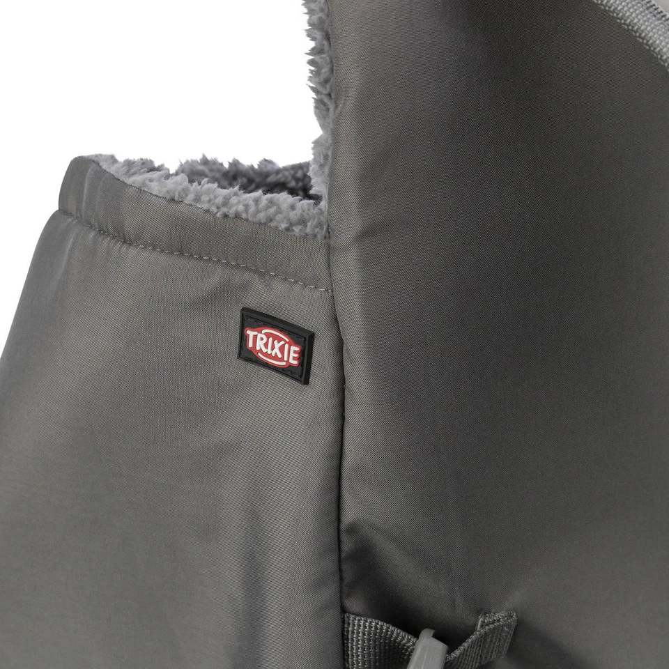 Trixie Hunde Fronttasche Molly bis 4kg grau Taillengurt Rucksack Polyester - Bild 4 von 4