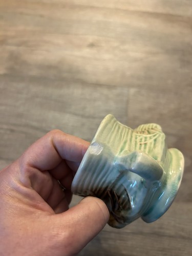 Vintage McCoy Pottery Sugar Bowl, Light Mint Green - Picture 7 of 7