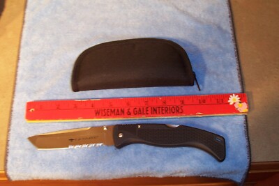 COLD STEEL VINTAGE LARGE GUNSITE VOYAGER LOCK BLADE KNIFE MADE IN JAPAN USED