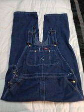 Dickies Mens 42" x 32" Jean Bib Overalls Denim Carpenter