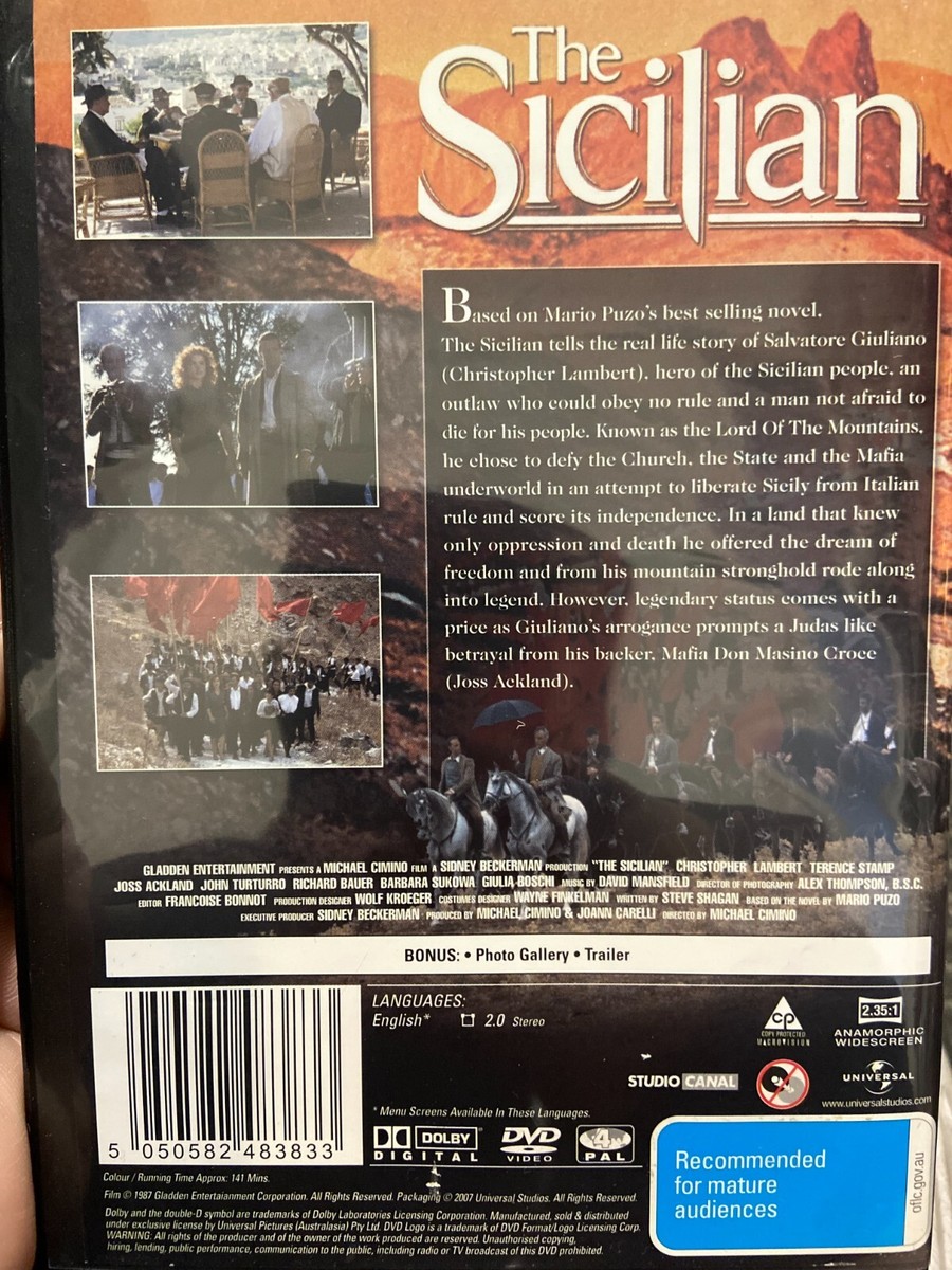 The Sicilian (DVD, 1987) for sale online | eBay