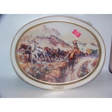  SUNSHINE BISCUITS C M RUSSELL A BIERSTADT AMERICAN MASTERS TIN