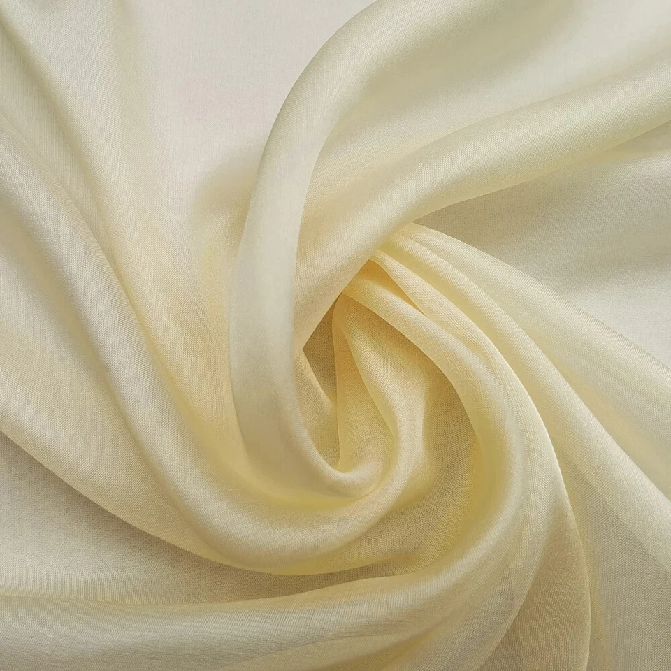 1Meter X 1.4 Meter Plain Pure Silk Chiffon Fabric Dancing Wedding Silk Flowly - Bild 4 von 4