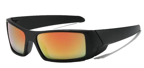 EdwinaHorl Sunglasses Oval Plastic Black Black Men's ROBERT LA