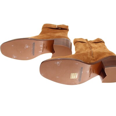 Clergerie NWB Paris Tao Calfskin Suede Ankle Booties Size 38.5 FR US 8 in Brown Clergerie NWB Paris Tao Calfskin Suede Ankle Booties Size  main image 3