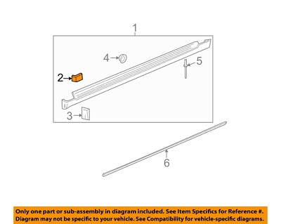 GM OEM 08-12 Malibu Exterior Trim-Rocker Molding Retainer 11562563
