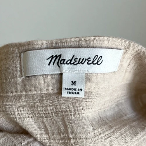 Minifalda envolvente para mujer Madewell en beige talla MEDIANA Foto 4 de 4