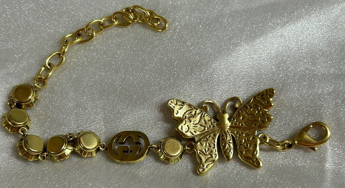 Gucci Bracelet Butterfly Motif Multicolor | eBay