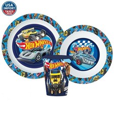 Hot Wheels Blue Fire dinnerware, micro plastic set with cup 260 ml