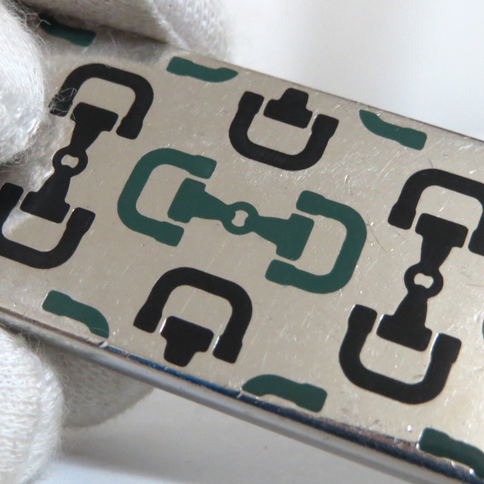 Authentic Gucci Horsebit Pattern Key Ring Holder … - image 9