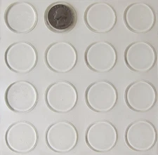 Rubber Feet Adhesive Rubber Pads, over 1 Inch Diameter 16 Pack