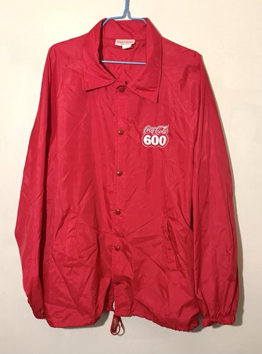 Men’s Vintage 90's Hartwell Racing Coca Cola 600 Windbreaker Jacket sz XL
