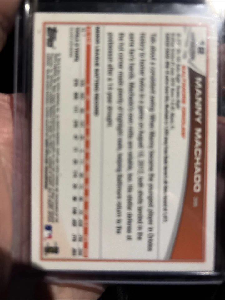 2013 Topps Chrome - Manny Machado #12 refractor púrpura (RC) Foto 2 de 2