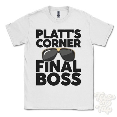 PLATT'S CORNER FINAL BOSS T-SHIRT lustiges Weihnachtsgeschenk Terrington Saint John Norfolk