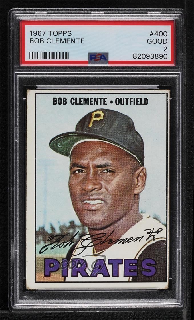 1967 Topps Roberto Clemente (Bob on Card) #400 PSA 2 HOF 06i8
